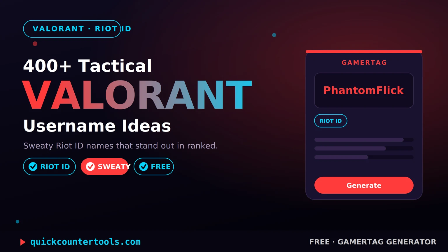 Valorant Username Ideas: | 400+ Sweaty and Cool Riot ID Tags